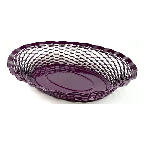 Corbeille à pain ovale petit modèle prune