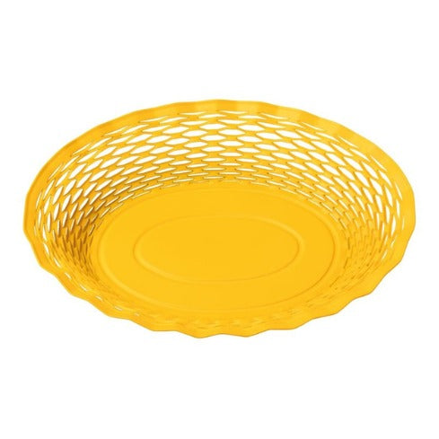 Corbeille à pain ovale grand modèle jaune pollen