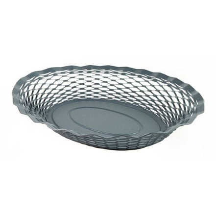 Corbeille à pain ovale petit modèle gris