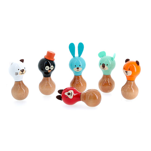 Hochet en bois Boizoos, Mariette la minette - Vilac, fabriqué en France