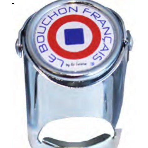 Bouchon à champagne Le Bouchon Français carré bleu