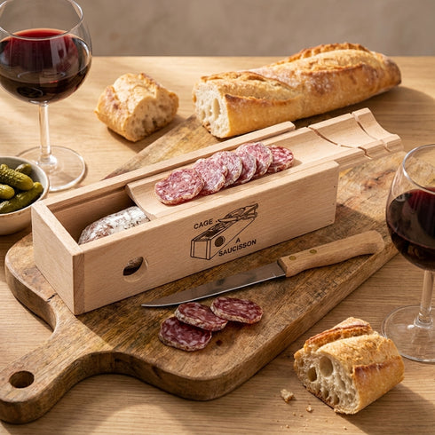 Cage à saucisson en situation