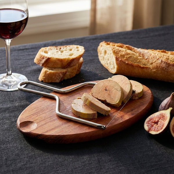 Planche à foie gras en situation