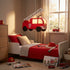 Lampe suspension enfant CAMION DE POMPIERS en situation
