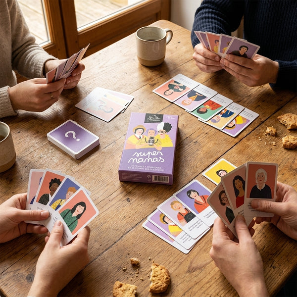 SUPER NANAS - Le jeu de 7 familles qui se méritent - 35 femmes à démasquer en se posant des questions ! en situation