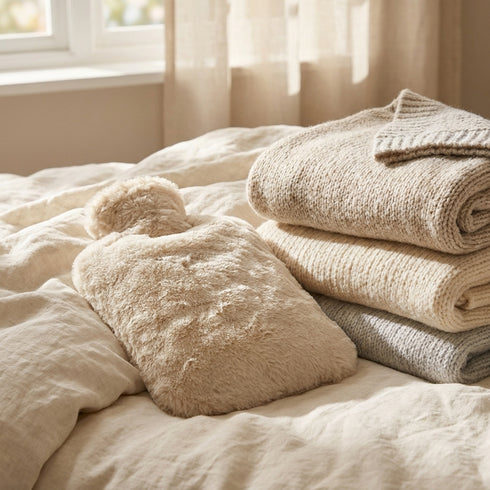 Bouteille Bouillotte Beige – L'Artisan du Bien-Être en situation