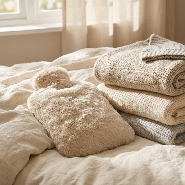 Bouteille Bouillotte Beige – L'Artisan du Bien-Être en situation