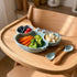 Assiette Crabe Blanc – Silicone en situation