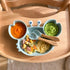 Assiette Crabe Marron – Silicone en situation