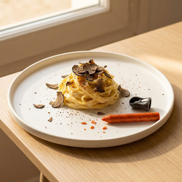 Crayon d'Assaisonnement Piment d'Espelette & Truffe Noire (avec Taille-Crayon) en situation