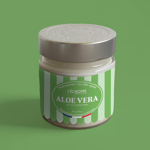Bougie parfumée Aloe Vera - L'Échoppe Buissonnière
