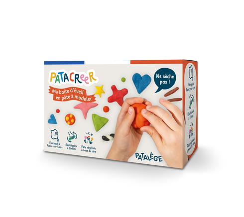 Boîte d'éveil 9 couleurs pâte à modeler - Patacreer