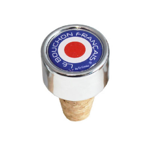 Bouchon bouteille de vin rond bleu - J'achète français