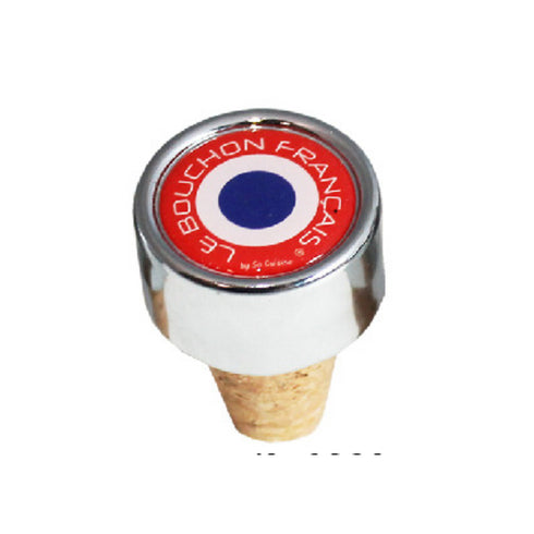 Bouchon bouteille de vin rond rouge - J'achète français