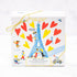 Boîte Paris in Love illustrée par Anne-Isabelle Lucas : la tour Eiffel entourée de cœurs