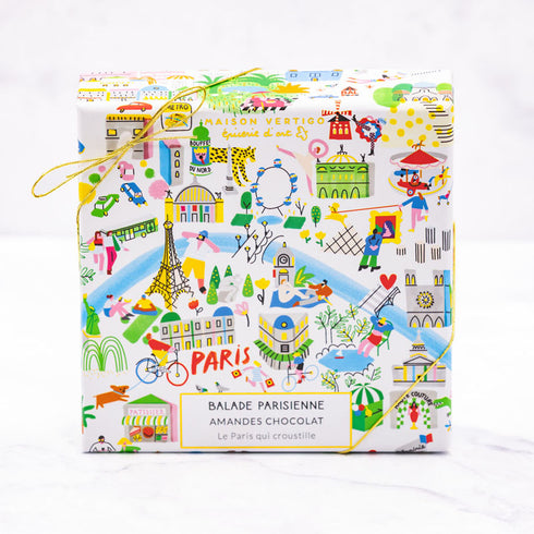 Boîte Balade parisienne illustrée par Séverine Assous : la carte illustrée des monuments de Paris