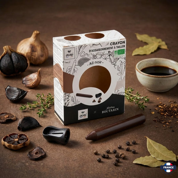 Crayon d'Assaisonnement Ail noir (avec Taille-Crayon) - J'achète français - Ocni