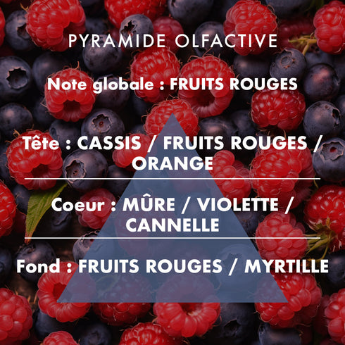 Bougie parfumée Fruits rouges - L'Échoppe Buissonnière