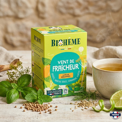Infusion Vent de Fraîcheur Bio · Biohème (20 sachets) - J'achète français - Biohême