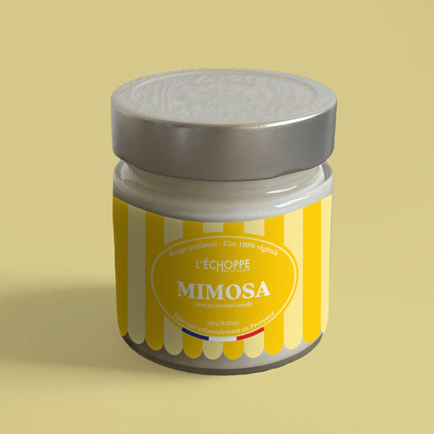 Bougie parfumée Mimosa - L'Échoppe Buissonnière