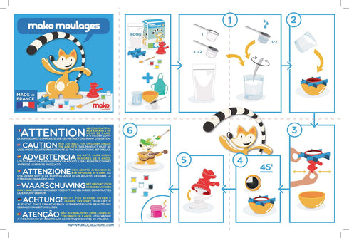 Mako Moulages - "Mes fées" Coffret 5 moules - J'achète français