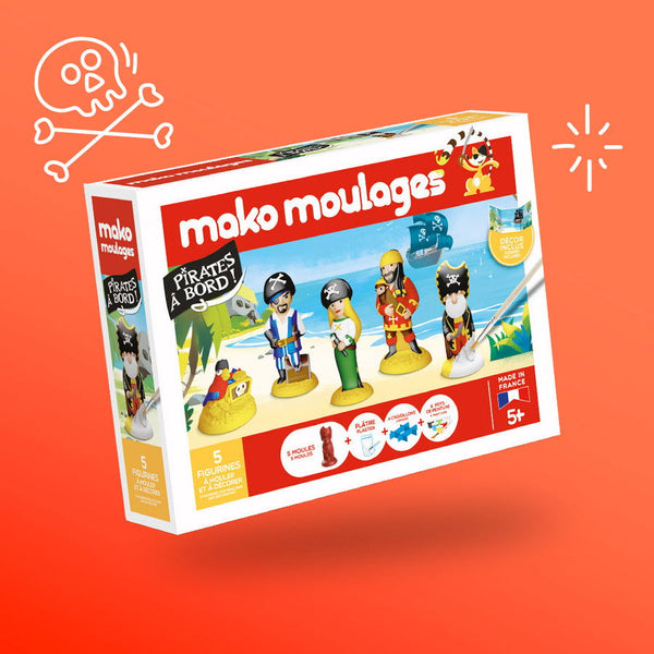Mako Moulages - "Pirates à bord" Coffret 5 moules - J'achète français