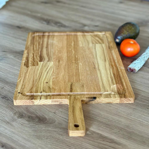 Planche à découper chêne avec poignée - J'achète français