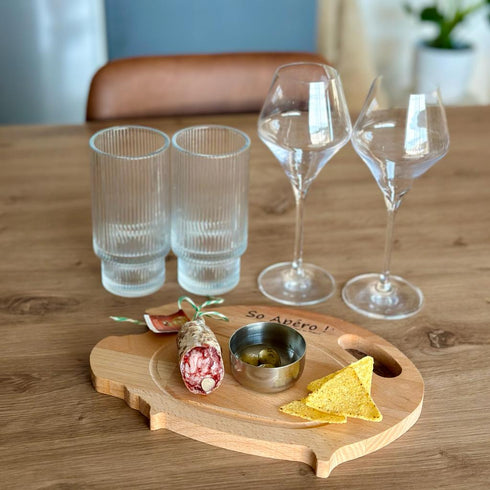 Planche en hêtre forme cochon - J'achète français