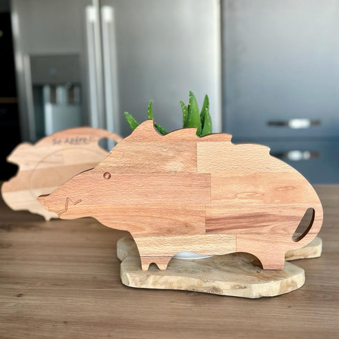 Planche en hêtre forme sanglier - J'achète français