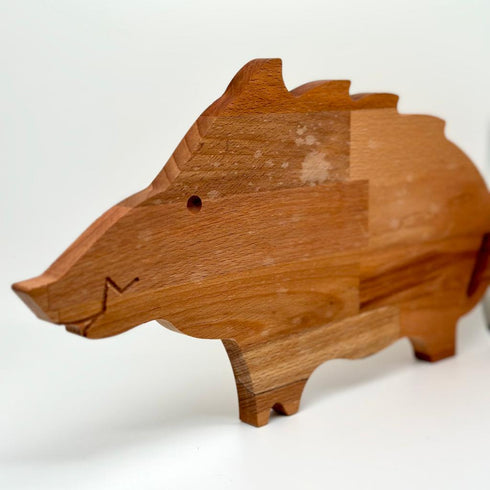 Planche en hêtre forme sanglier - J'achète français