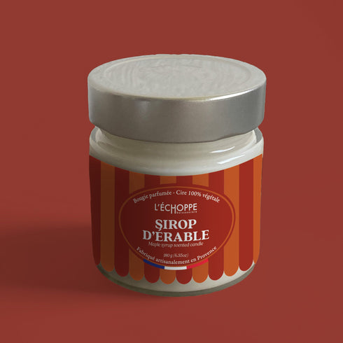 Bougie parfumée Sirop d'érable - L'Échoppe Buissonnière