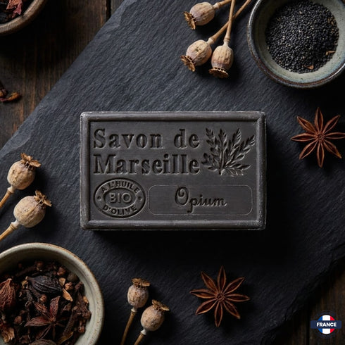 Savon de Marseille Artisanal Opium – Huile d’Olive BIO – 125g - J'achète français - DAMPA1975
