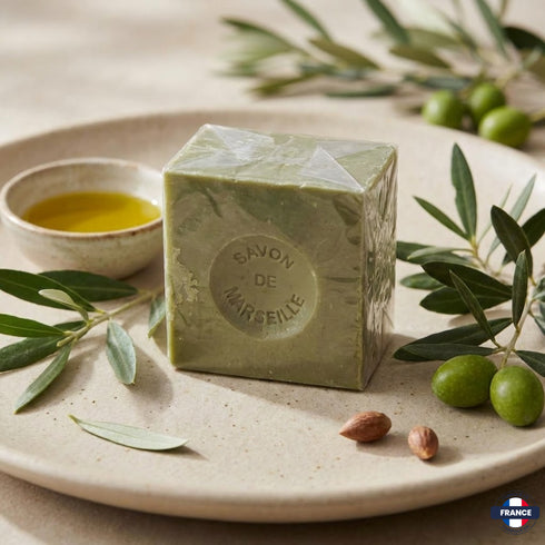 Savon de Marseille Authentique en Cube – Huile d’Olive – 300g - J'achète français - DAMPA1975