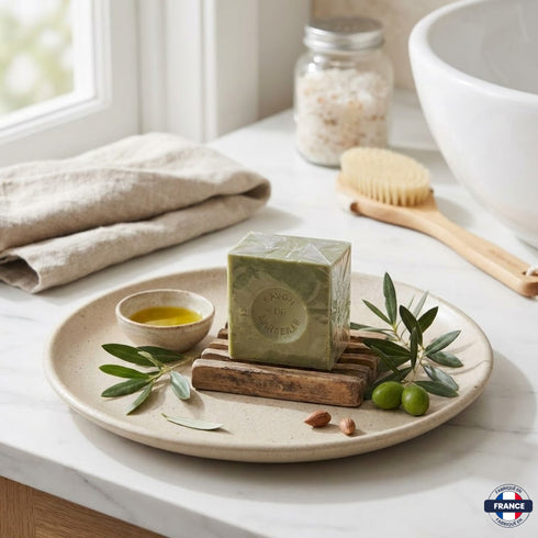 Savon de Marseille Authentique en Cube – Huile d’Olive – 300g - J'achète français - DAMPA1975