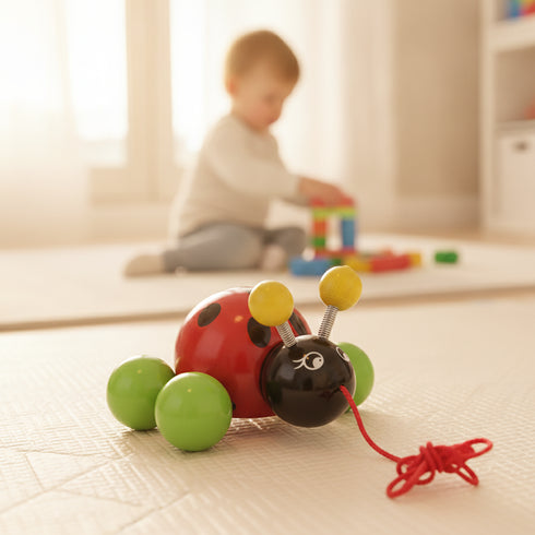 Baby Ladybug la coccinelle en situation