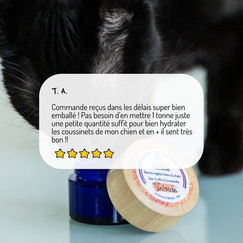 Baume Truffe & Coussinets Chien & Chat – Velours – Truffe & Moustache - J'achète français - Truffe & Moustache