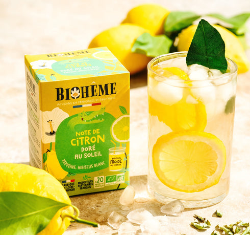 Infusion Citron doré au soleil Biohême - Verveine - bio fabriquée en France