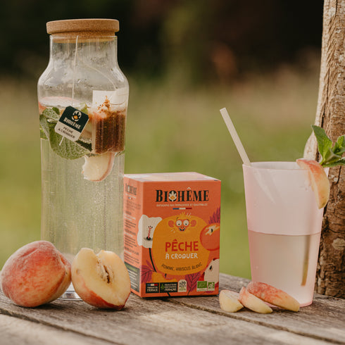 Infusion Pêche à croquer Biohême - Pomme - bio fabriquée en France