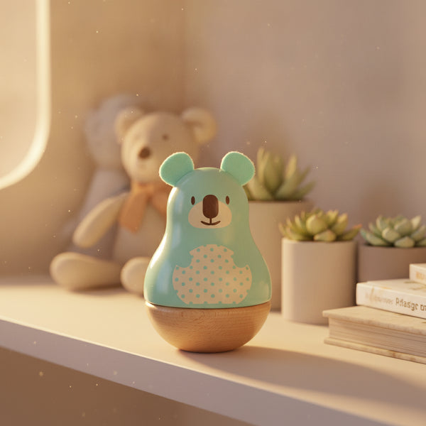Boîte à musique en bois Boizoos, Alice le koala en situation