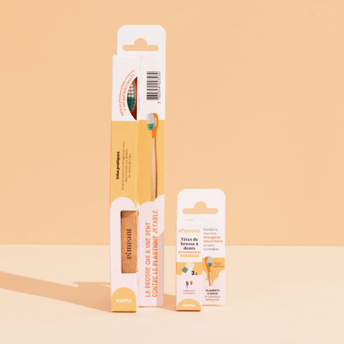 Brosse à Dents à Tête Rechargeable – Pimpant (Bois de Charme) - J'achète français - PIMPANT