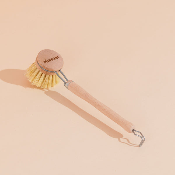 Brosse Vaisselle à Tête Rechargeable – Pimpant (Hêtre & Agave) - J'achète français - PIMPANT