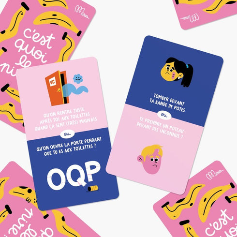 Exemples de cartes du jeu C'est quoi le pire ?