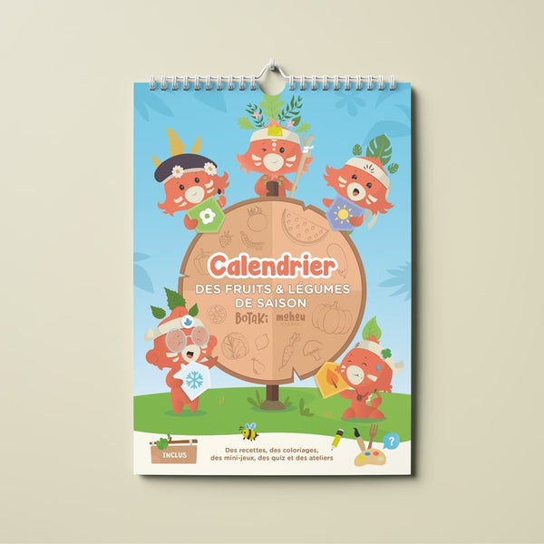Calendrier interactif des fruits et légumes de saison Botaki, couverture