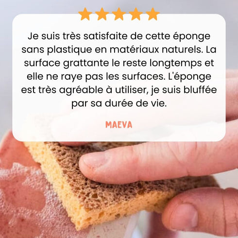 Éponge Grattante 100% recyclable - Lot de 2