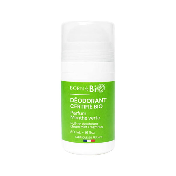 Déodorant bio Menthe verte Born to Bio, bille de 50 ml
