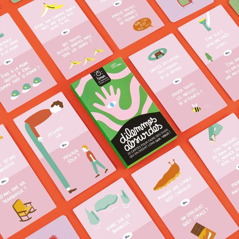 Cartes du jeu Dilemmes absurdes de Minus