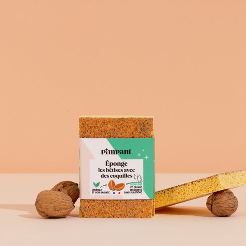Éponge Grattante 100% recyclable - Lot de 2 - J'achète français - PIMPANT