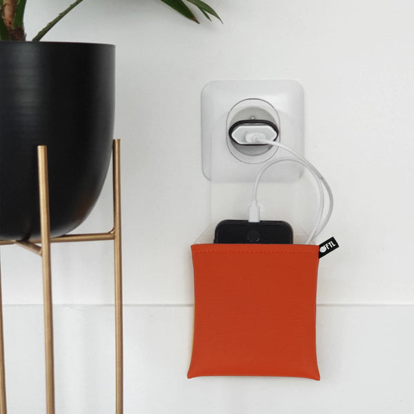 Range-chargeur orange clémentine · Ofyl · coloris Brique