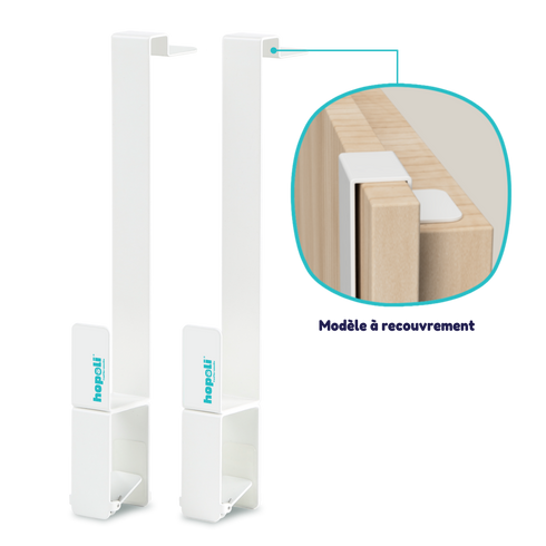 Enfile-couette Hopoli, modèle pour porte à recouvrement