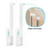 Enfile-couette Hopoli, modèle pour porte à recouvrement